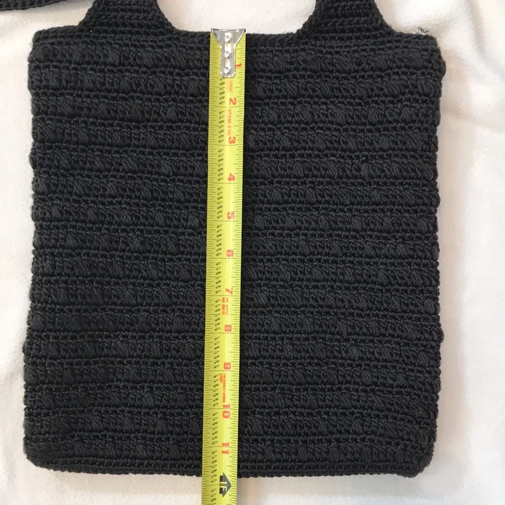 Black The Sak purse zippered top 2 straps - Picture 2 of 8